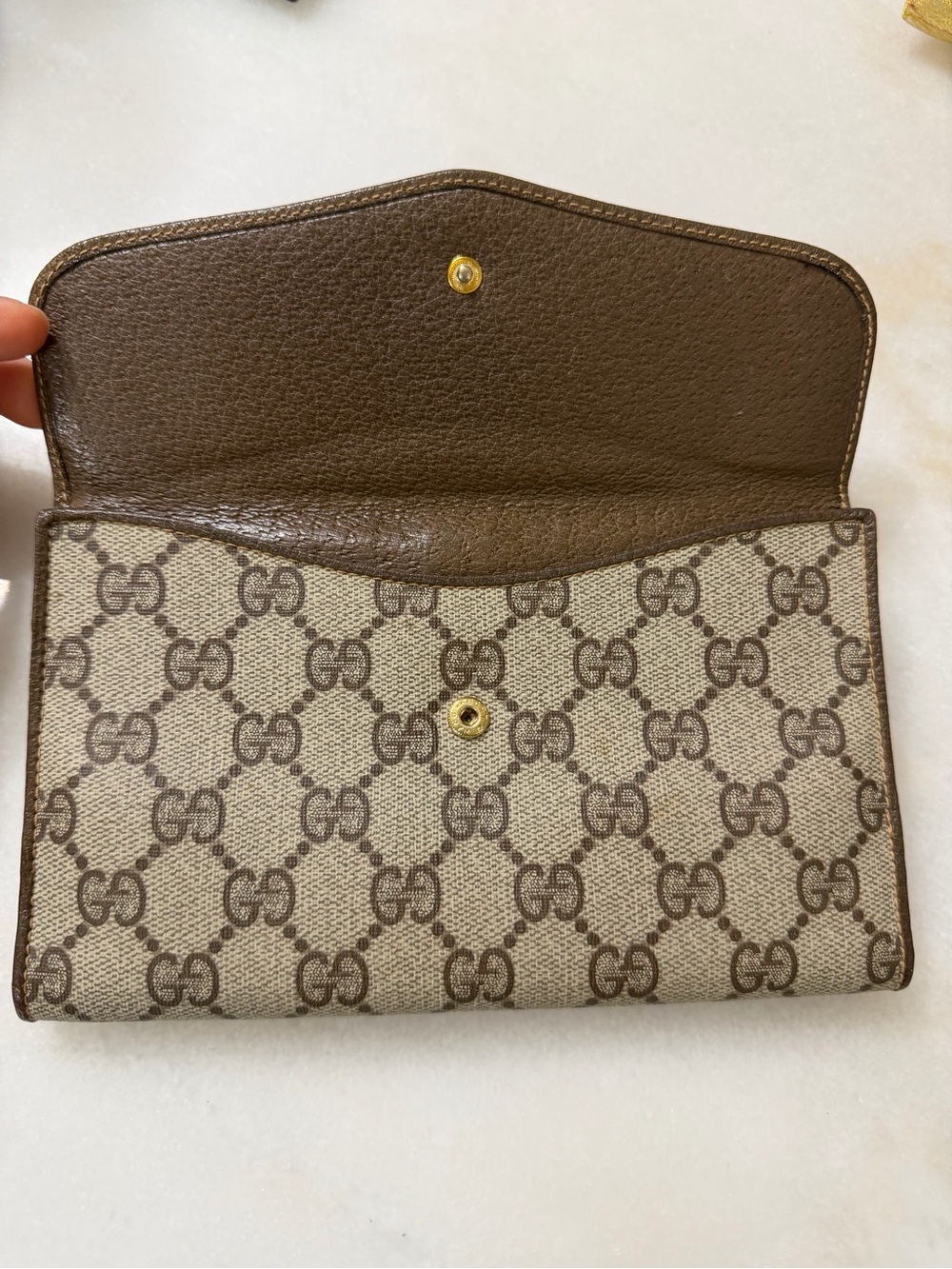 Vintage GUCCI Sherry GG Long Wallet Authentic - Picture 5 of 6